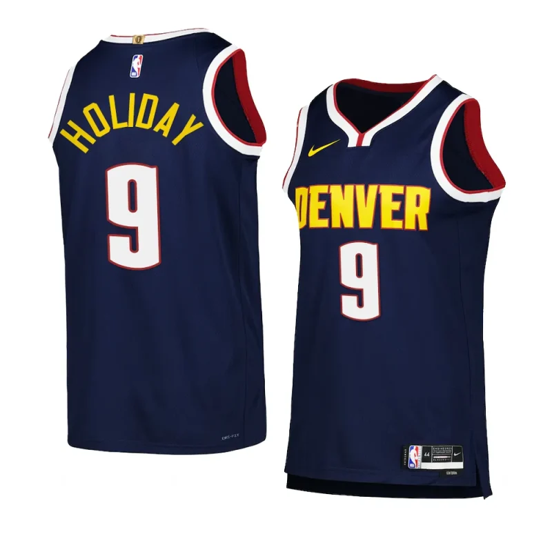 justin holiday nuggetsjersey 2022 23icon edition navyswingman