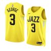 keyonte george jazz icon edition yellow 2023 nba draft jersey