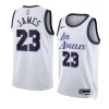 lebron james lakersjersey city edition whiteswingman