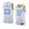 lebron james lakersjersey classic edition whiteswingman