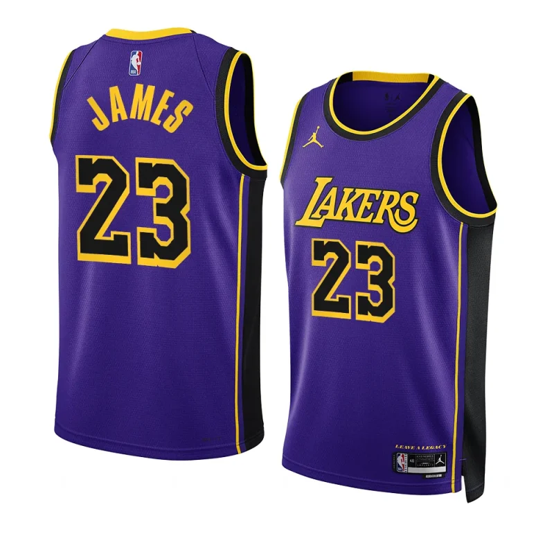 lebron james lakersjersey statement edition purpleswingman