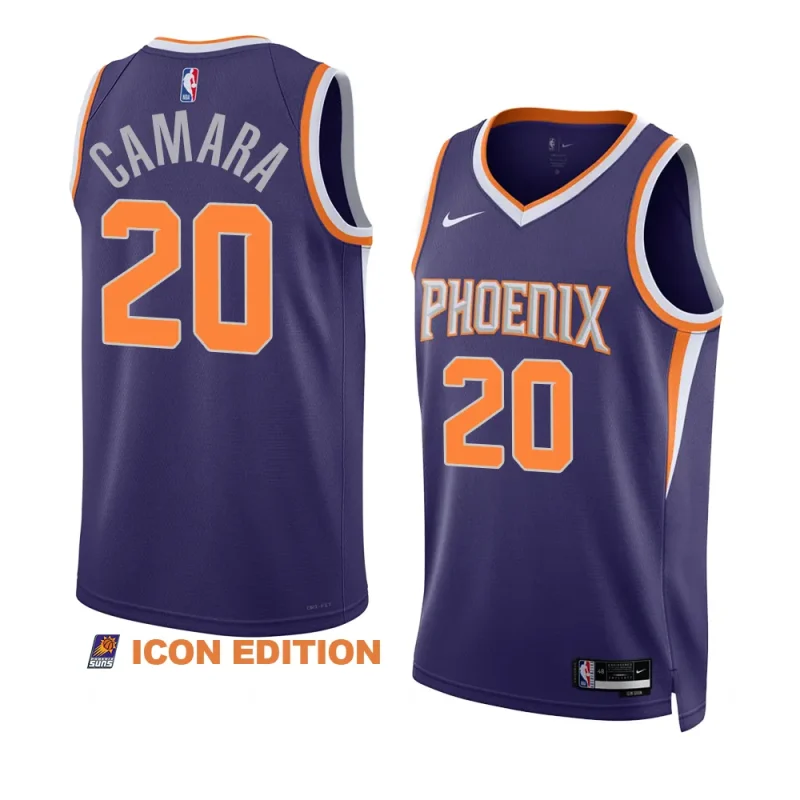 phoenix suns toumani camara purple 2022 2023icon edition 2023 nba draft jersey