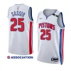 pistons marcus sasser white 2022 2023association edition 2023 nba draft jersey