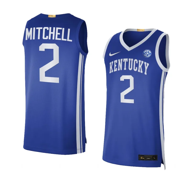 tre mitchell blue jersey limited basketball