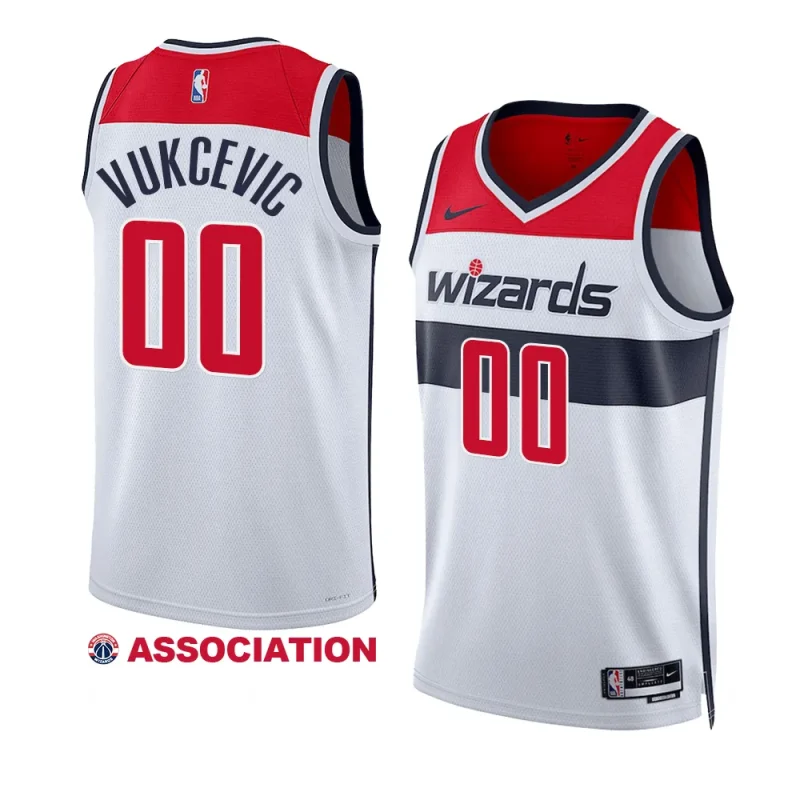 tristan vukcevic wizardsjersey 2022 2023association edition white2023 nba draft