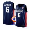 usa basketball 2023 fiba basketball world cup cameron johnson navy away jersey