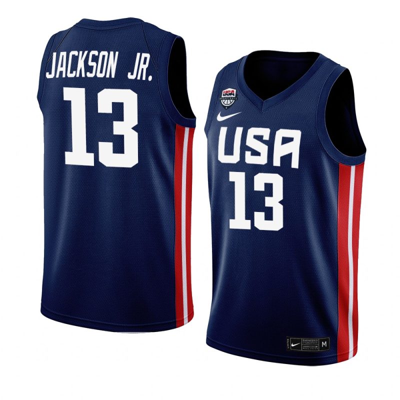 usa basketball fiba world cup 2023 jaren jackson jr. navy away jersey