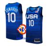 usa team 2023 fiba basketball world cup anthony edwards blue jersey