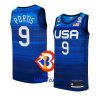 usa team 2023 fiba basketball world cup bobby portis blue jersey