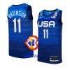 usa team 2023 fiba basketball world cup jalen brunson blue jersey
