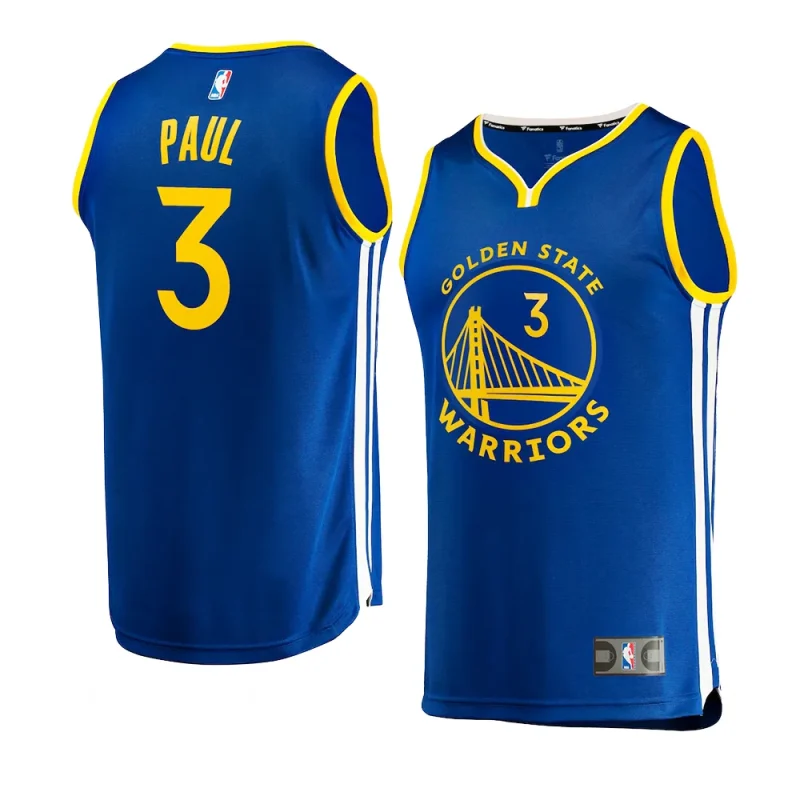 warriors chris paul royal icon edition fast break player jersey