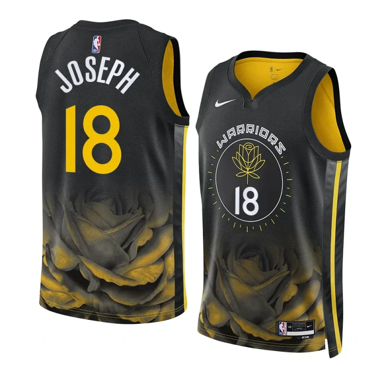 warriors cory joseph black 2022 23city edition swingman jersey