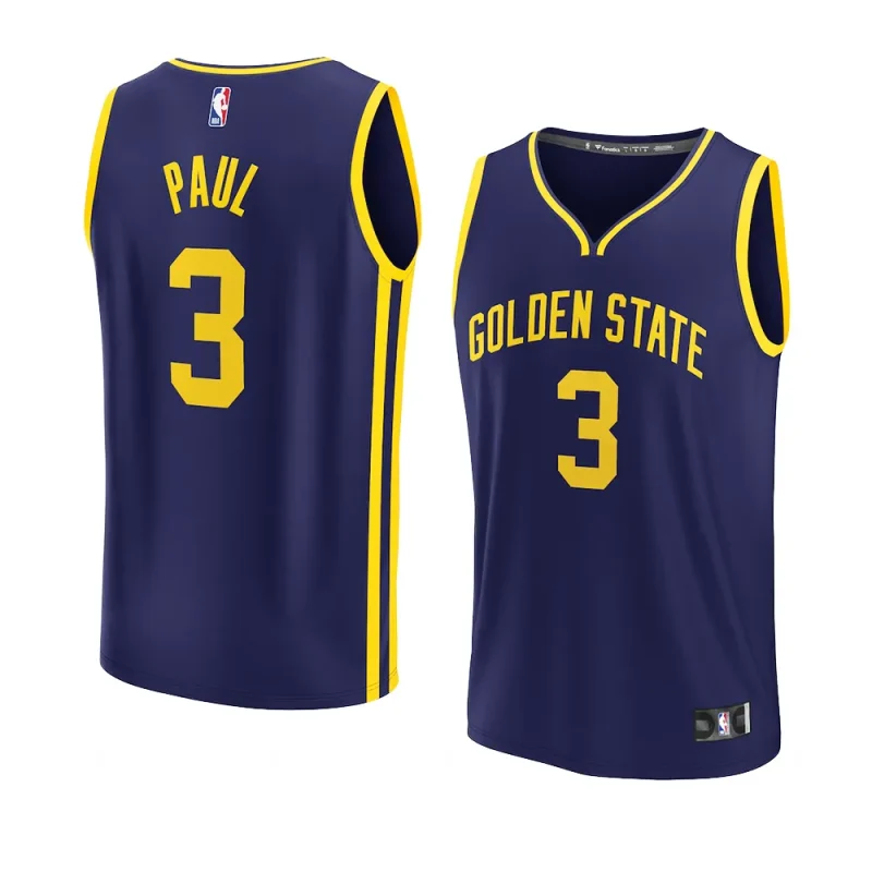 youth chris paul warriors navy statement edition jersey