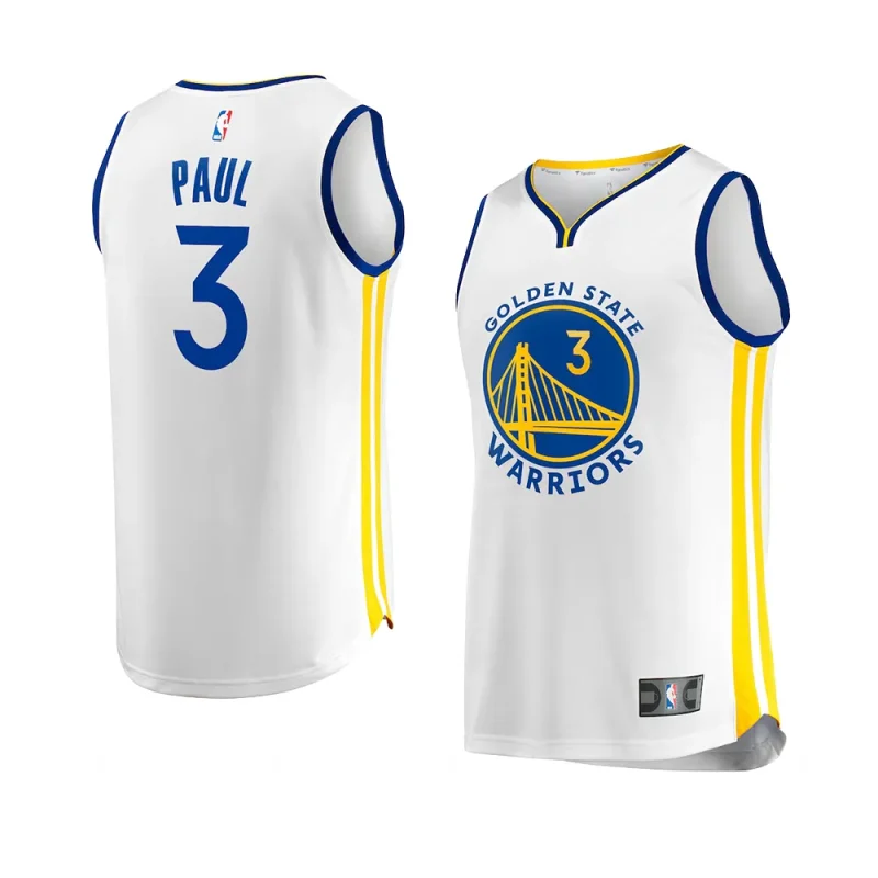 youth chris paul warriors white association edition jersey
