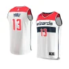 youth jordan poole wizards white association edition jersey