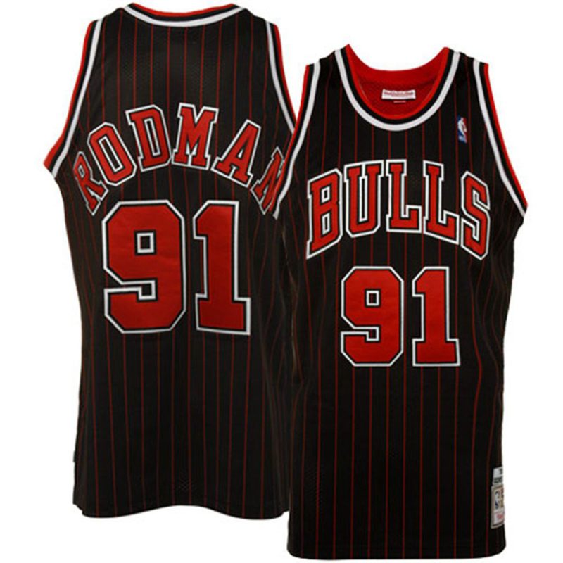 Chicago Bulls Dennis Rodman 1995 1996 Authentic Jer 1