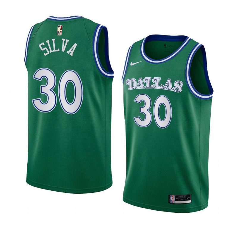 chris silva mavericksjersey 2022 23classic edition greensw