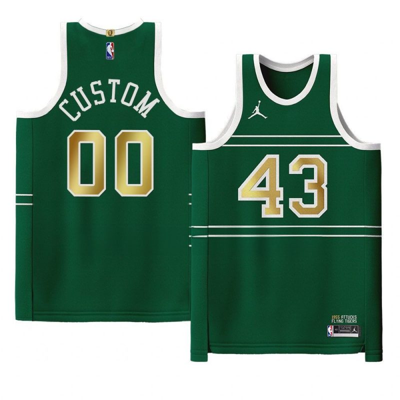 custom pacers black history month greenjersey green