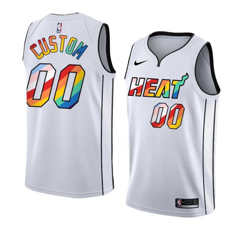 custom rainbow jersey 2023 pride white