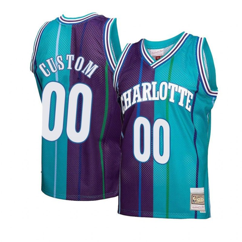 custom split swingman jersey hardwood classics teal yythkg