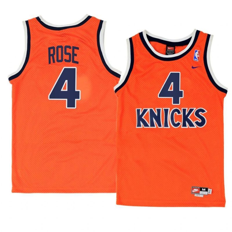 derrick rose replica jersey throwback orange