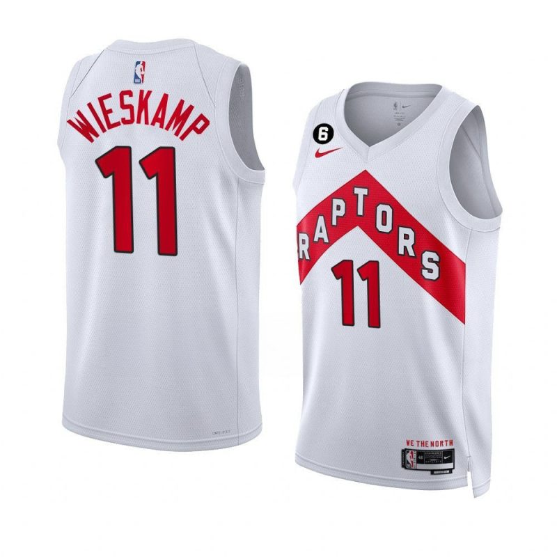 joe wieskamp raptorsjersey association edition whiteswingman