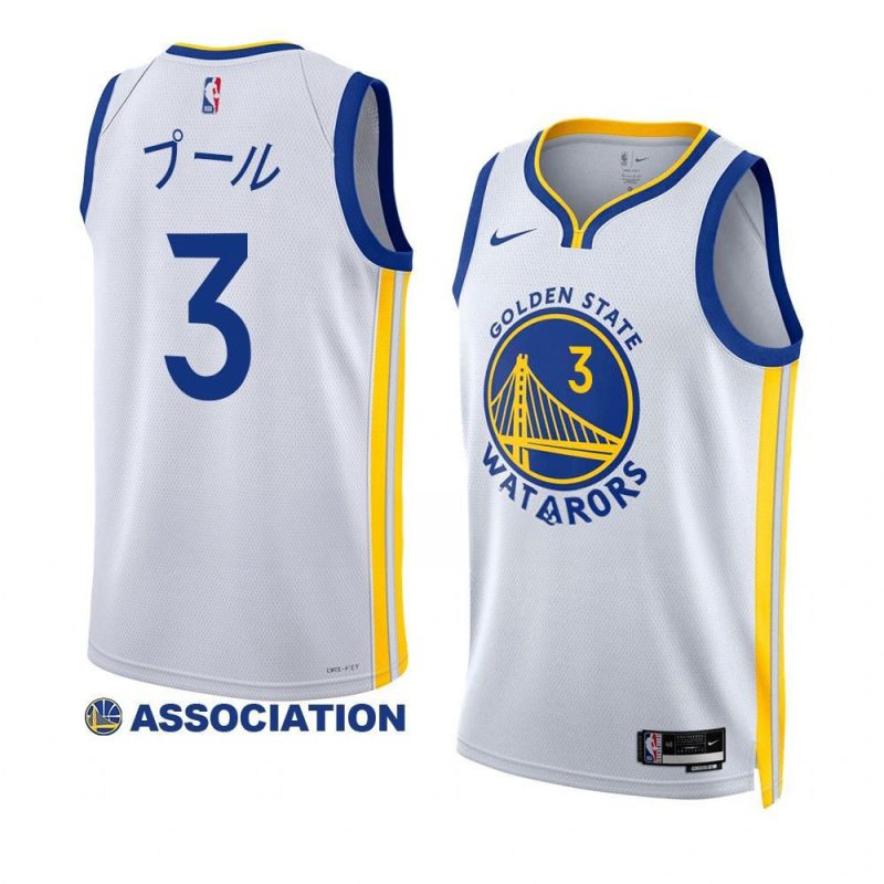 jordan poole warriors japanese heritage white menjersey