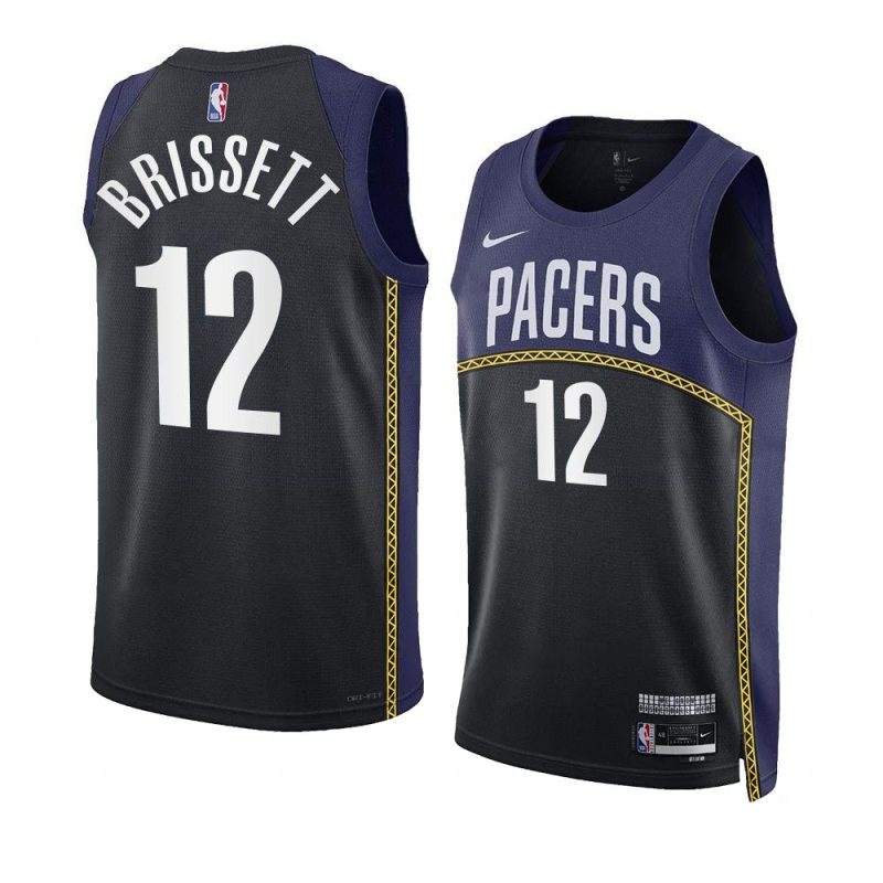 oshae brissett pacersjersey 2022 23city edition black yyth