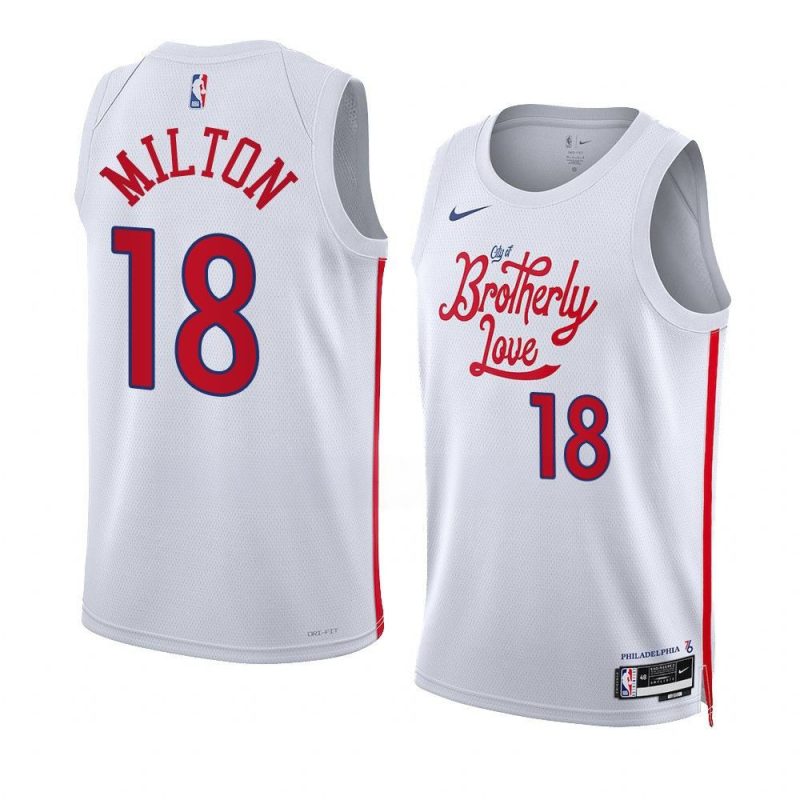 shake milton 76ersjersey 2022 23city edition whiteswingman