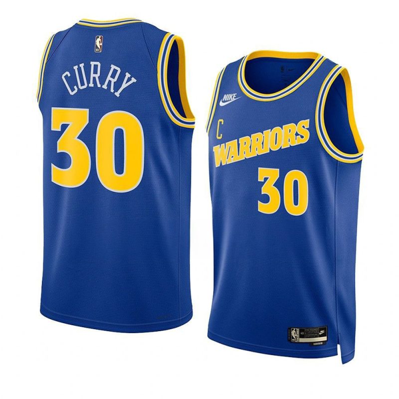 stephen curry warriorsjersey 2022 23classic edition bluesw