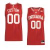 Custom College Basketball Indiana Hoosiers Jersey Red