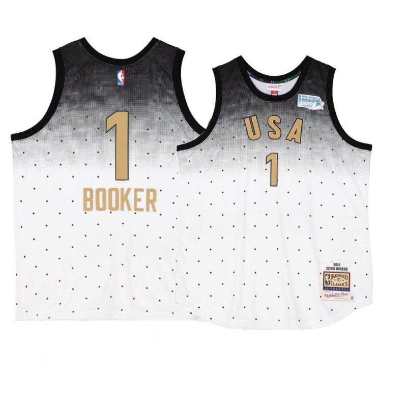 USA Team All Star 2016 17 Devin Booker 1 Jersey White Authentic