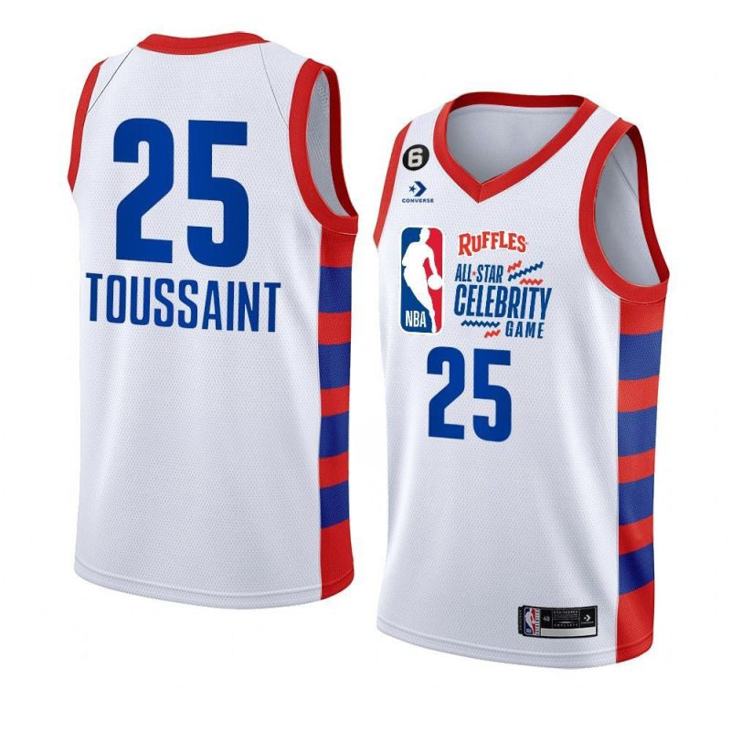 alex toussaint 2023 all star celebrity game jersey