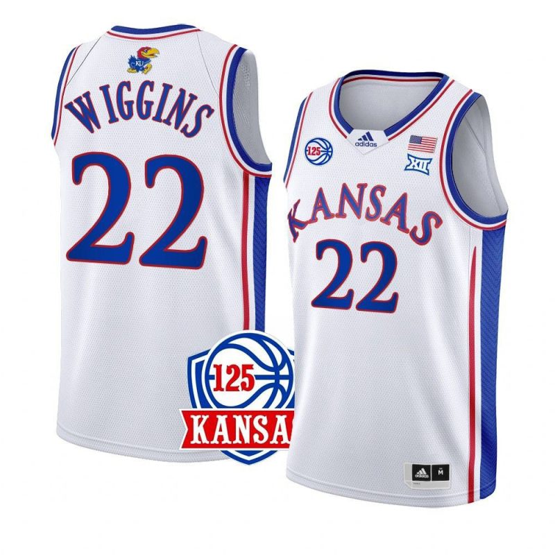 andrew wiggins home jersey 125th year white 2022 yy