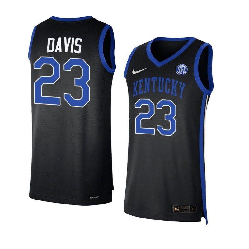 anthony davis replica jersey college basketball black