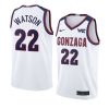 anton watson jersey college basketball white 2022 2