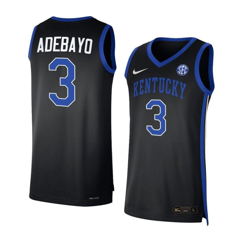 bam adebayo replica jersey college basketball black
