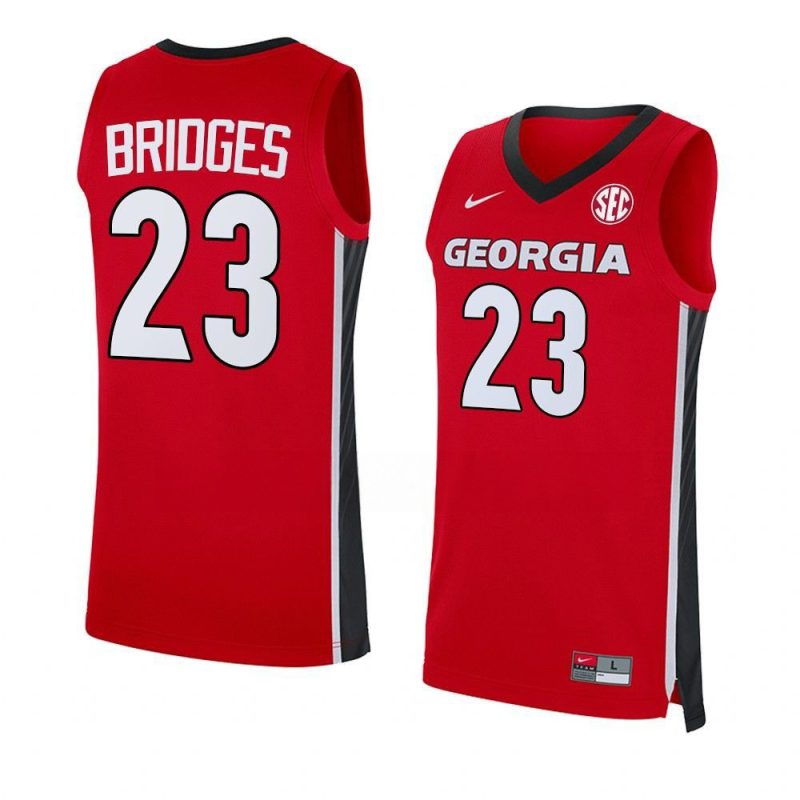 braelen bridges red jersey away basketball replica