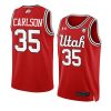 branden carlson college basketball jersey throwback red yy