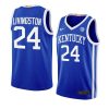 chris livingston elite basketball jersey away blue