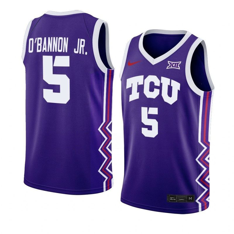 chuck o bannon jr. jersey away basketball purple 20