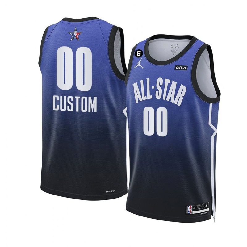 custom 2023 all star jersey nba bluewestern confere 1