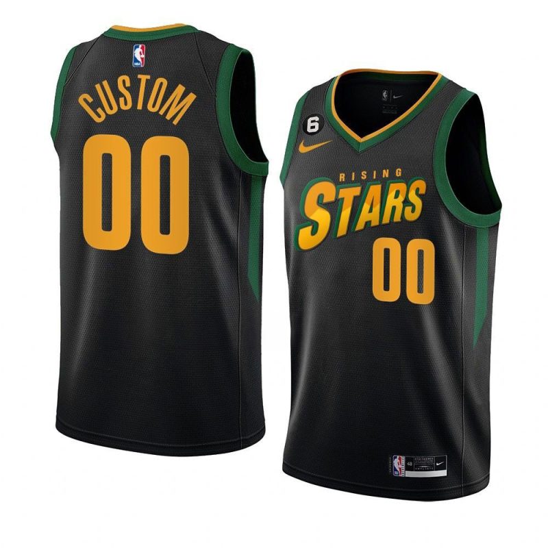 custom jersey 2023 rising stars game black