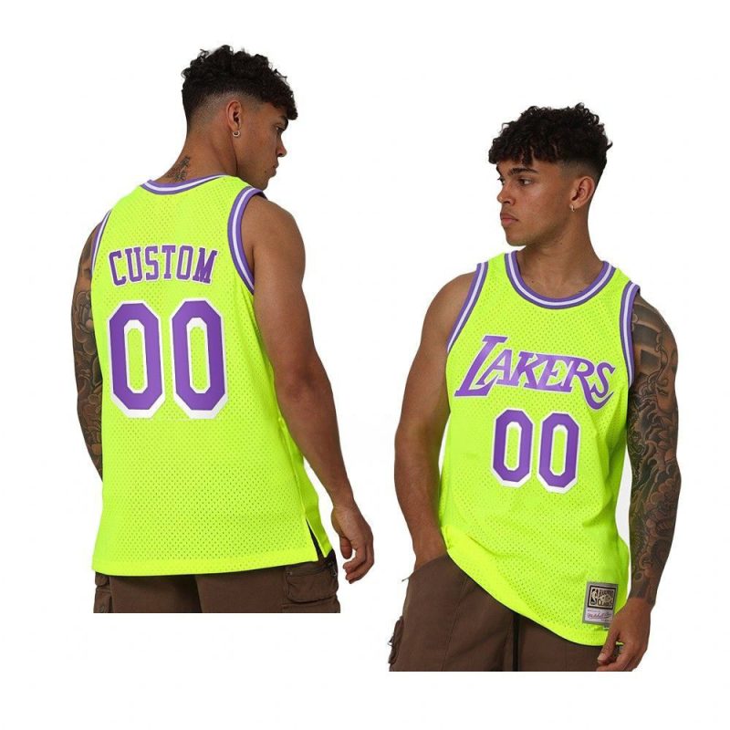 custom jersey neon throwback yellow hardwood classics