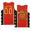custom mcdonalds all americanjersey basketball red