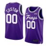 custom purple jersey retro basketball 2022 23