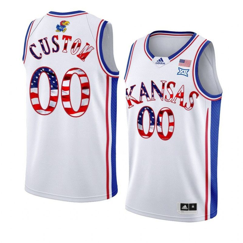 custom white jersey 2023 stars and stripes basketba 1
