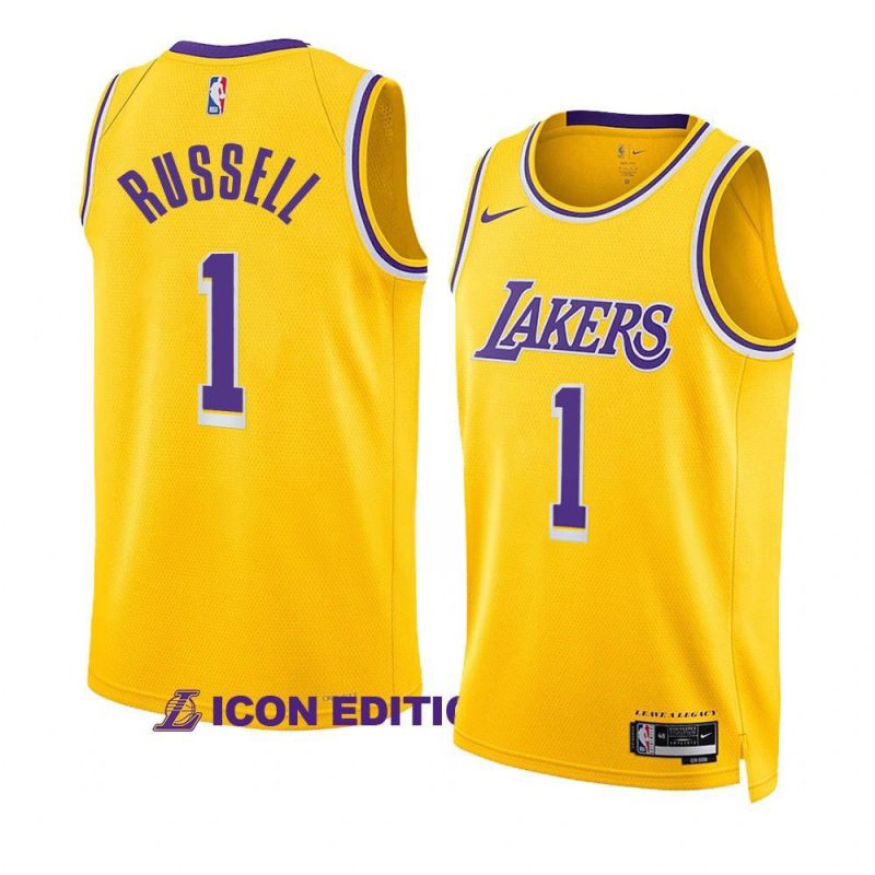 d angelo russell lakersjersey 2022 23icon edition goldswin