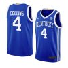 daimion collins elite basketball jersey away blue 2