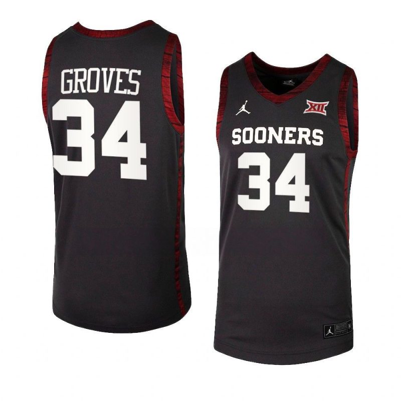 jacob groves replica jersey college basketball anthracite
